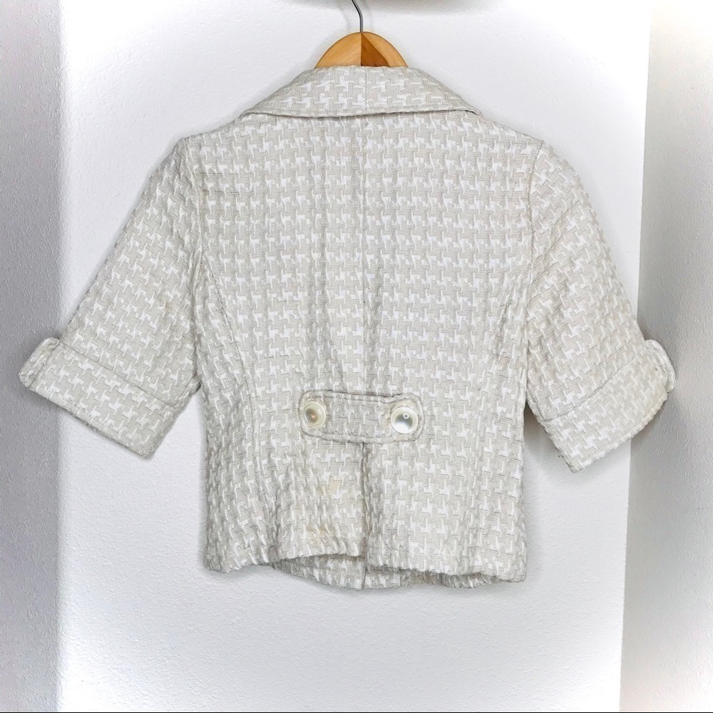 Mossimo Cream & Light Tan Women’s Blazer Jacket - Picture 9 of 9
